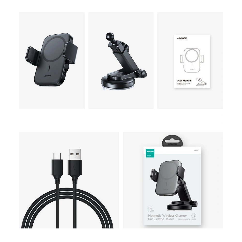 Wholesale Joyroom Car Magnetic Holder Qi Wireless Charger 15W (MagSafe for iPhone Compatible) for Dashboard (JR-ZS295) - JYR427 - {ean13} - Hurt