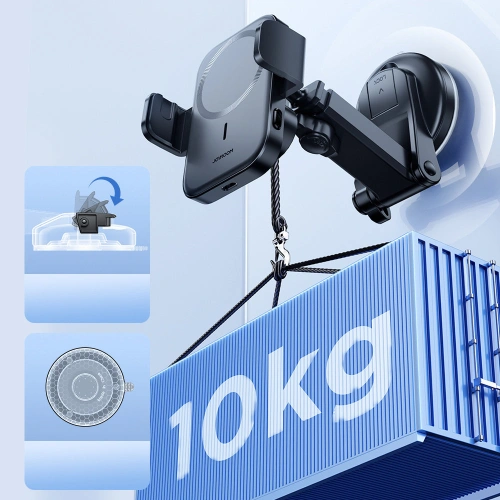 Uchwyt samochodowy z ładowarką bezprzewodową Joyroom MagSafe Qi 15W na deskę rozdzielczą (JR-ZS295)