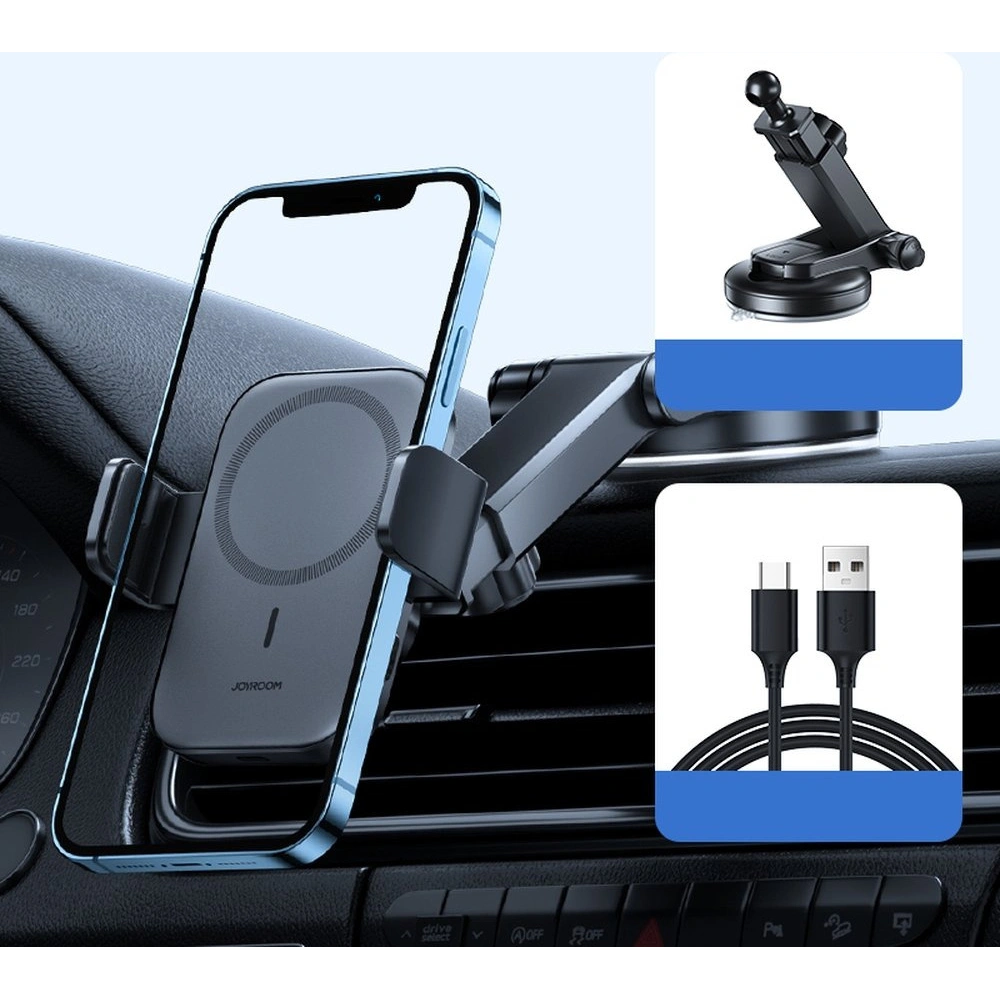 Hurtownia GSM - Auto-Halterung mit kabellosem Ladegerät Joyroom MagSafe Qi 15W für das Armaturenbrett (JR-ZS295) - JYR427 - {ean13} - Hurt
