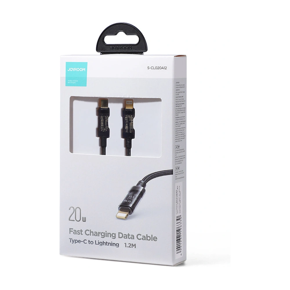 Hurtownia GSM - Kábel Joyroom USB-C/Lightning PD 20W 1.2m fekete (S-CL020A12-black) - JYR428 - {ean13} - Hurt
