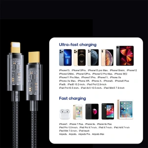 Kabel Joyroom USB-C/Lightning PD 20W 2m blau (S-CL020A20-blue)