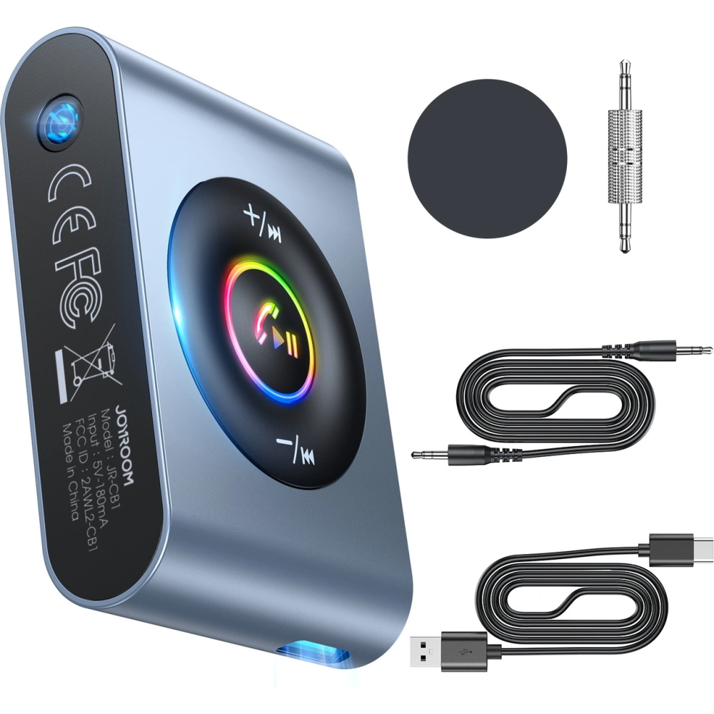 Hurtownia GSM - FM adó Joyroom Bluetooth 5.3 és kihangosító AUX mini jack 3,5mm porthoz (JR-CB1) - JYR432 - {ean13} - Hurt