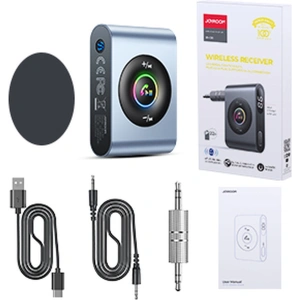 Hurtownia GSM - Transmiter FM Joyroom Bluetooth 5.3 a sada hands-free do portu AUX mini jack 3,5mm (JR-CB1) - JYR432 - {ean13} - Hurt