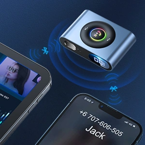 Hurtownia GSM - FM-Transmitter Joyroom Bluetooth 5.3 und Freisprecheinrichtung für AUX Mini Jack 3,5mm (JR-CB1) - JYR432 - {ean13} - Hurt