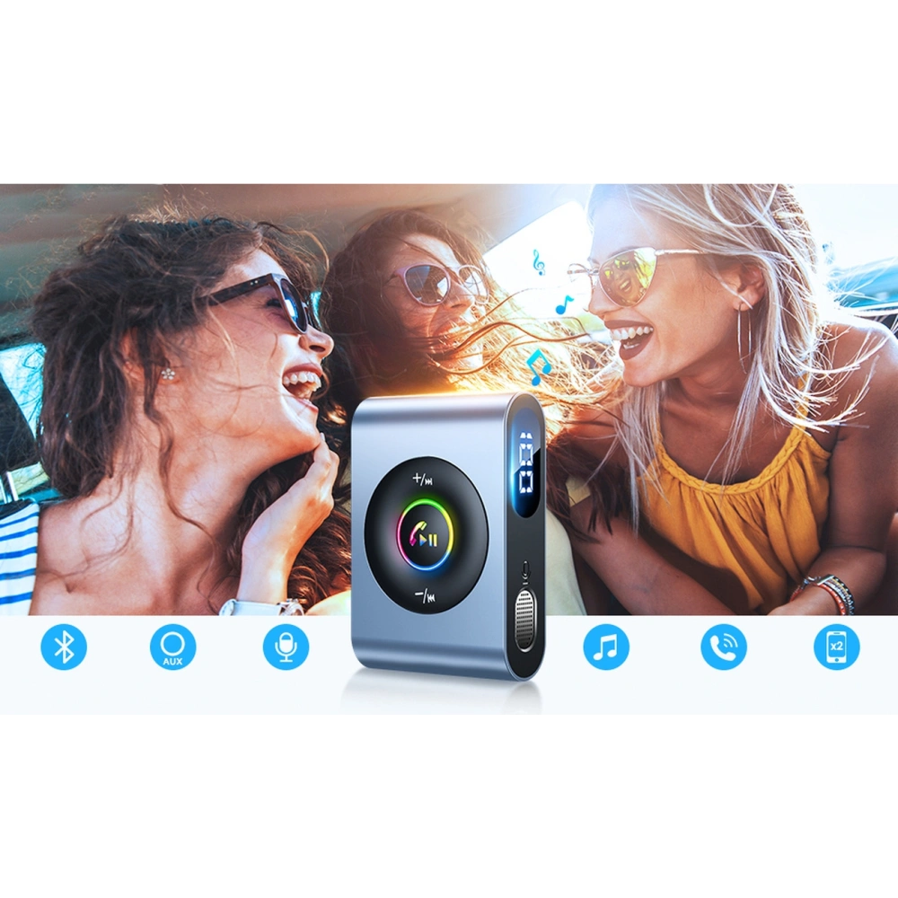 Hurtownia GSM - FM-Transmitter Joyroom Bluetooth 5.3 und Freisprecheinrichtung für AUX Mini Jack 3,5mm (JR-CB1) - JYR432 - {ean13} - Hurt