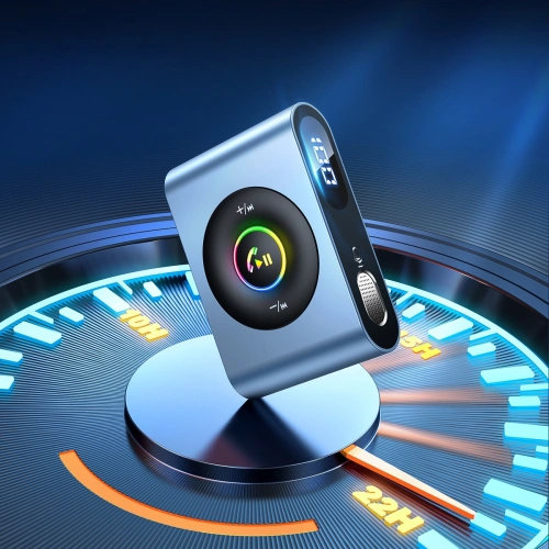 Transmiter FM Joyroom Bluetooth 5.3 i zestaw głośnomówiący do portu AUX mini jack 3,5mm (JR-CB1)