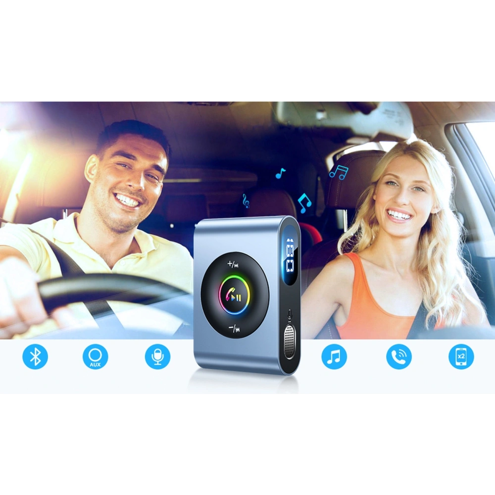 Hurtownia GSM - FM-Transmitter Joyroom Bluetooth 5.3 und Freisprecheinrichtung für AUX Mini Jack 3,5mm (JR-CB1) - JYR432 - {ean13} - Hurt