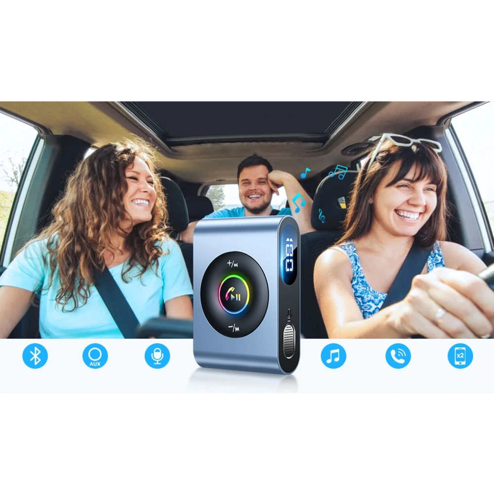 Hurtownia GSM - FM-Transmitter Joyroom Bluetooth 5.3 und Freisprecheinrichtung für AUX Mini Jack 3,5mm (JR-CB1) - JYR432 - {ean13} - Hurt