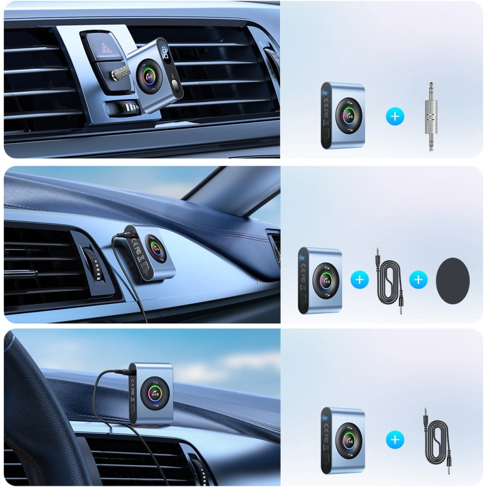 Hurtownia GSM - Transmiter FM Joyroom Bluetooth 5.3 a sada hands-free do portu AUX mini jack 3,5mm (JR-CB1) - JYR432 - {ean13} - Hurt