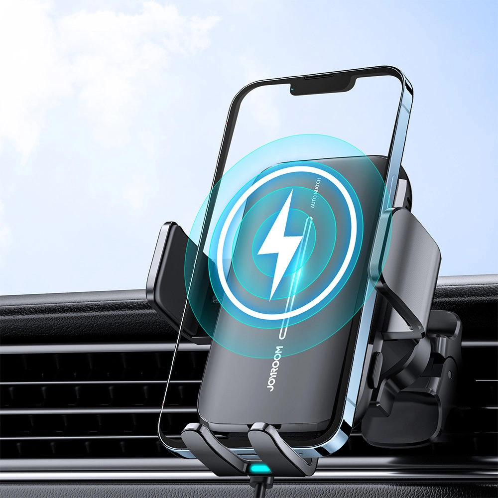 Wholesale Joyroom car holder with wireless charger 15W for air vent black (JR-ZS245 vent) - JYR433 - {ean13} - Hurt