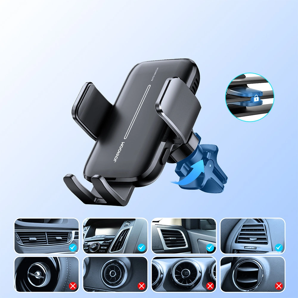 Wholesale Joyroom car holder with wireless charger 15W for air vent black (JR-ZS245 vent) - JYR433 - {ean13} - Hurt