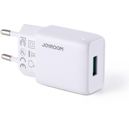 Joyroom Distributor - 6941237137128 - JYR435 - Joyroom USB wall charger 2,1 A white (L-1A101) - B2B homescreen