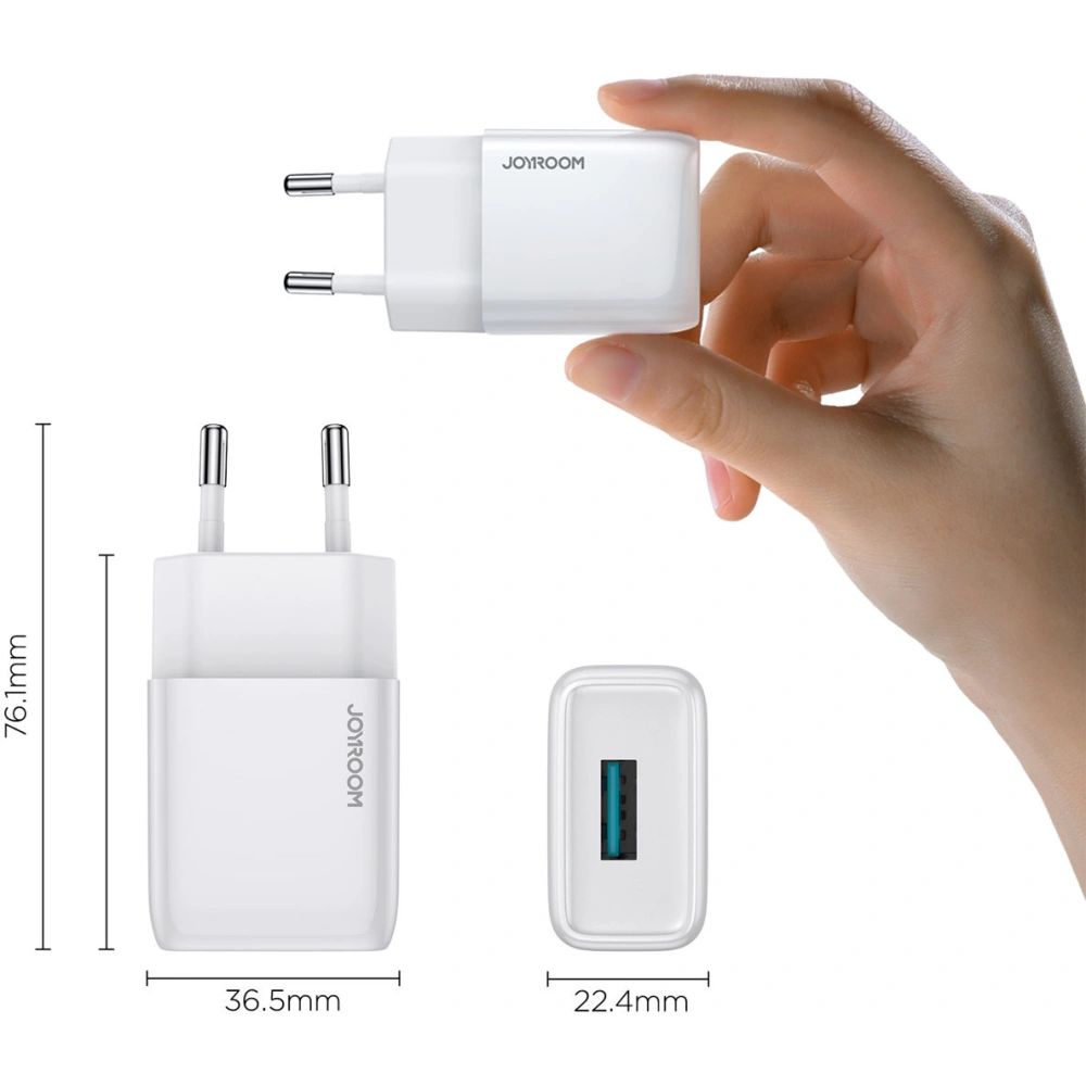 Hurtownia GSM - Nabíječka do sítě Joyroom USB 2,1A bílá (L-1A101) - JYR435 - {ean13} - Hurt
