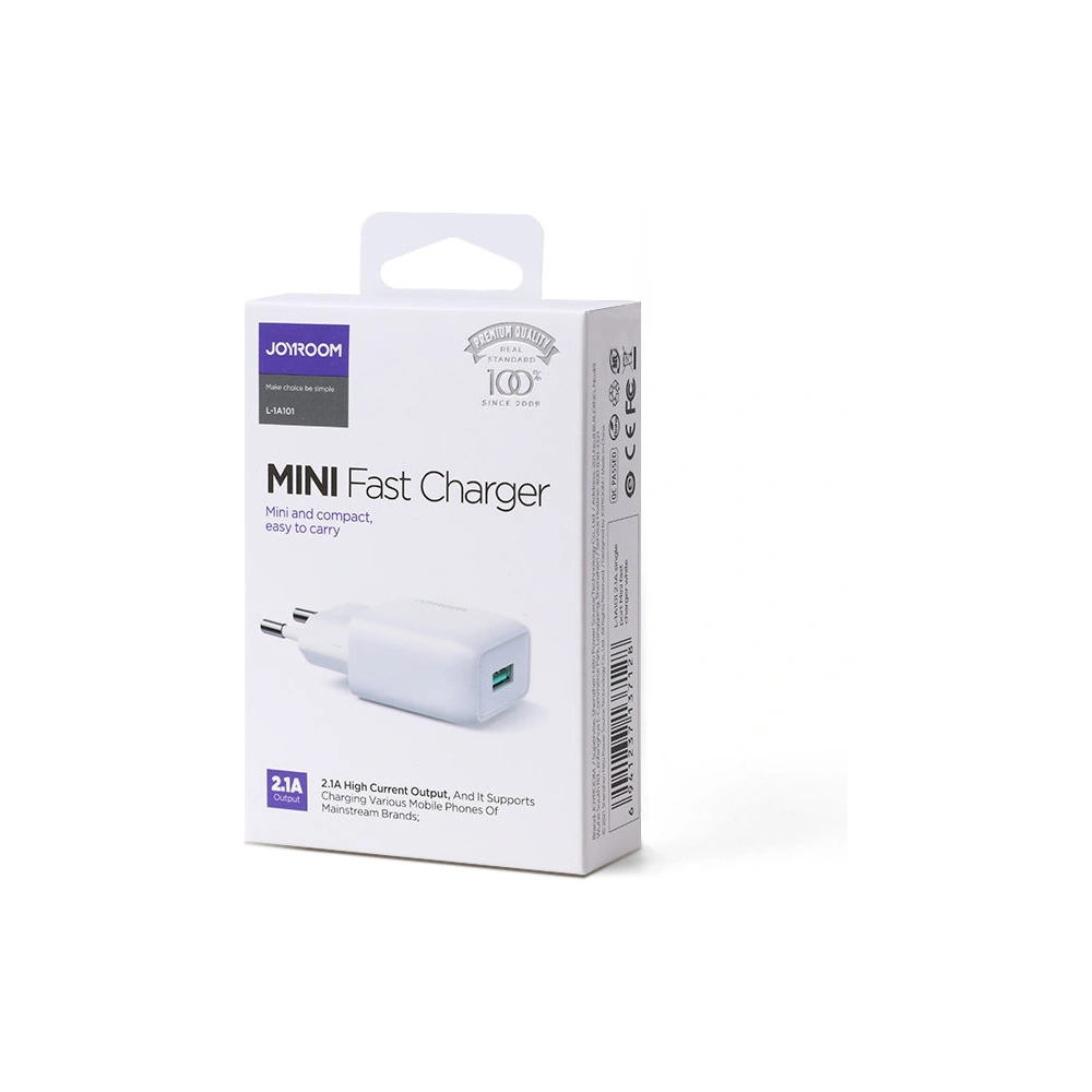 Wholesale Joyroom USB wall charger 2,1 A white (L-1A101) - JYR435 - {ean13} - Hurt