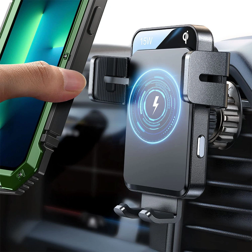 Hurtownia GSM - Automatický automobilový držák s bezdrátovou nabíječkou Joyroom na ventilační mřížku Qi 15W (JR-ZS219) - JYR444 - {ean13} - Hurt