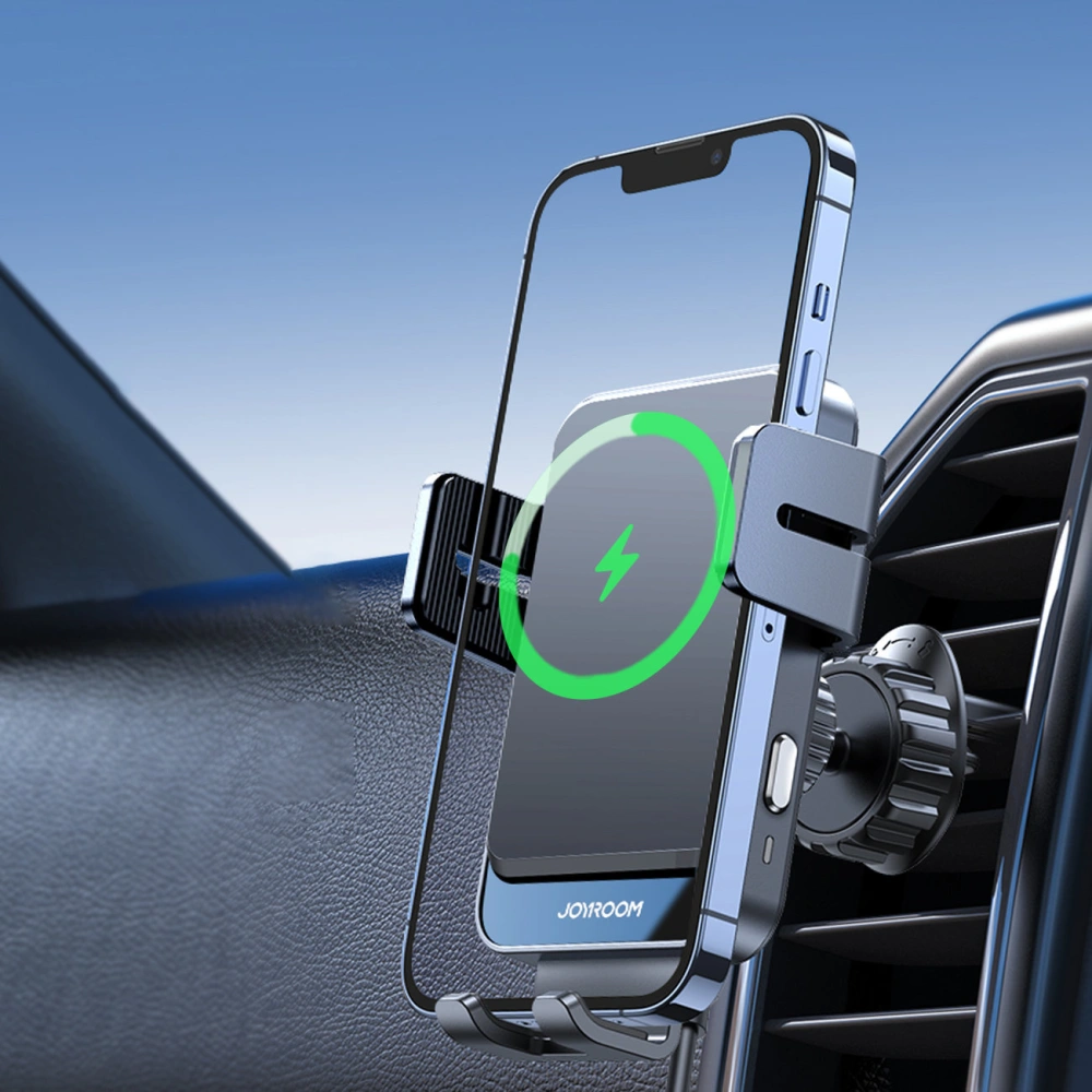Hurtownia GSM - Automatický automobilový držák s bezdrátovou nabíječkou Joyroom na ventilační mřížku Qi 15W (JR-ZS219) - JYR444 - {ean13} - Hurt