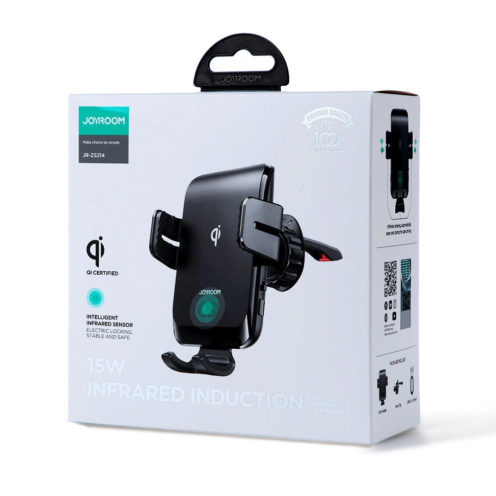 Hurtownia GSM - Automatikus autós tartó vezeték nélküli töltővel Joyroom légbefúvóra Qi 15W (JR-ZS214) - JYR445 - {ean13} - Hurt