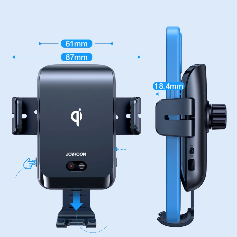 Hurtownia GSM - Automatischer Auto-Halter mit drahtloser Ladestation Joyroom für Lüftungsschlitze Qi 15W (JR-ZS214) - JYR445 - {ean13} - Hurt