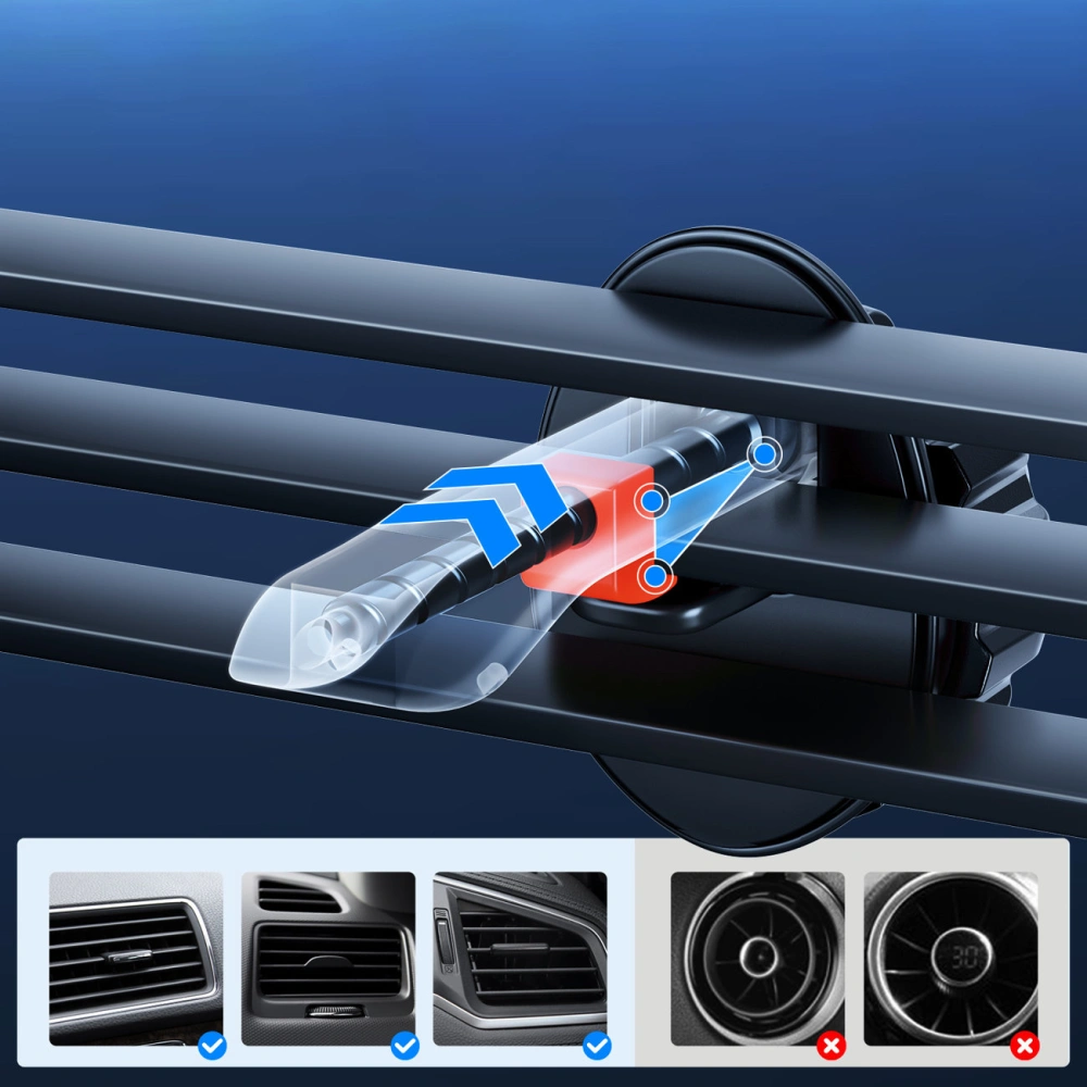 Hurtownia GSM - Următorul suport auto cu încărcător wireless Joyroom pentru grila de ventilație Qi 15W (JR-ZS214) - JYR445 - {ean13} - Hurt