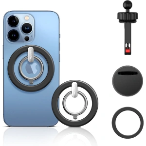 Wholesale Joyroom kit multifunctional magnetic car holder ring phone support black (JR-ZS294) - JYR446 - {ean13} - Hurt