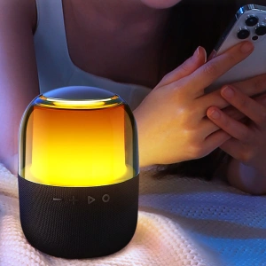 Wholesale Joyroom wireless Bluetooth 5.3 RGB speaker black (JR-ML05) - JYR447 - {ean13} - Hurt