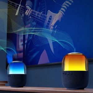 Wholesale Joyroom wireless Bluetooth 5.3 RGB speaker black (JR-ML05) - JYR447 - {ean13} - Hurt