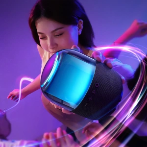 Wholesale Joyroom wireless Bluetooth 5.3 RGB speaker black (JR-ML05) - JYR447 - {ean13} - Hurt
