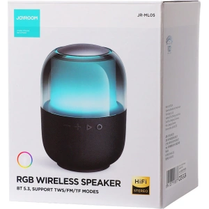 Wholesale Joyroom wireless Bluetooth 5.3 RGB speaker black (JR-ML05) - JYR447 - {ean13} - Hurt