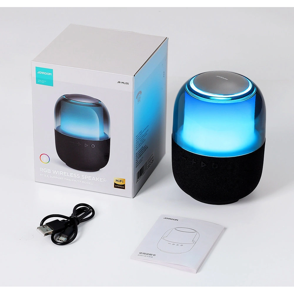 Hurtownia GSM - Vezeték nélküli hangszóró Joyroom Bluetooth 5.3 RGB 8W fekete (JR-ML05) - JYR447 - {ean13} - Hurt