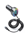 Hurtownia GSM - Auto nabíječka Joyroom 4w1 PD, QC3.0, AFC, FCP + USB-C kabel 1,6m 60W černý (JR-CL19) - JYR448 - {ean13} - Hurt