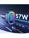 Hurtownia GSM - Auto nabíječka Joyroom 4w1 PD, QC3.0, AFC, FCP + Lightning kabel 1,6m 57W černý (JR-CL20) - JYR449 - {ean13} - Hurt