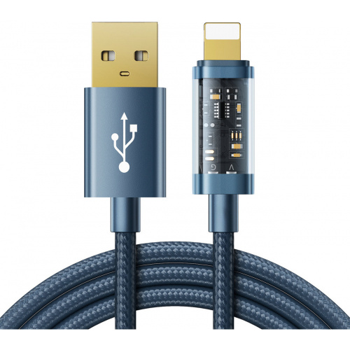 Hurtownia Joyroom - 6941237196446 - JYR455 - Kabel Joyroom USB/Lightning 2,4A 20W 1,2m niebieski (S-UL012A12) - B2B homescreen