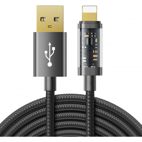 Joyroom Distributor - 6941237196378 - JYR456 - Joyroom USB cable - Lightning for charging / data transmission 2,4A 20W 2m black (S-UL012A20) - B2B homescreen