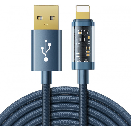 Joyroom Distributor - 6941237196453 - JYR457 - Joyroom USB cable - Lightning for charging / data transmission 2,4A 20W 2m blue (S-UL012A20) - B2B homescreen
