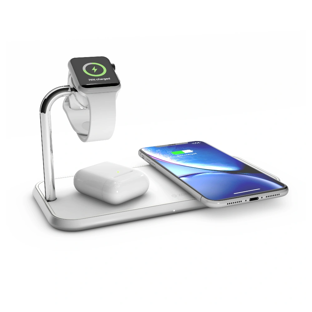 Hurtownia GSM - ZENS Dual+Watch vezeték nélküli töltő két eszközhöz és Apple Watch (fehér) - ZENS8 - {ean13} - Hurt