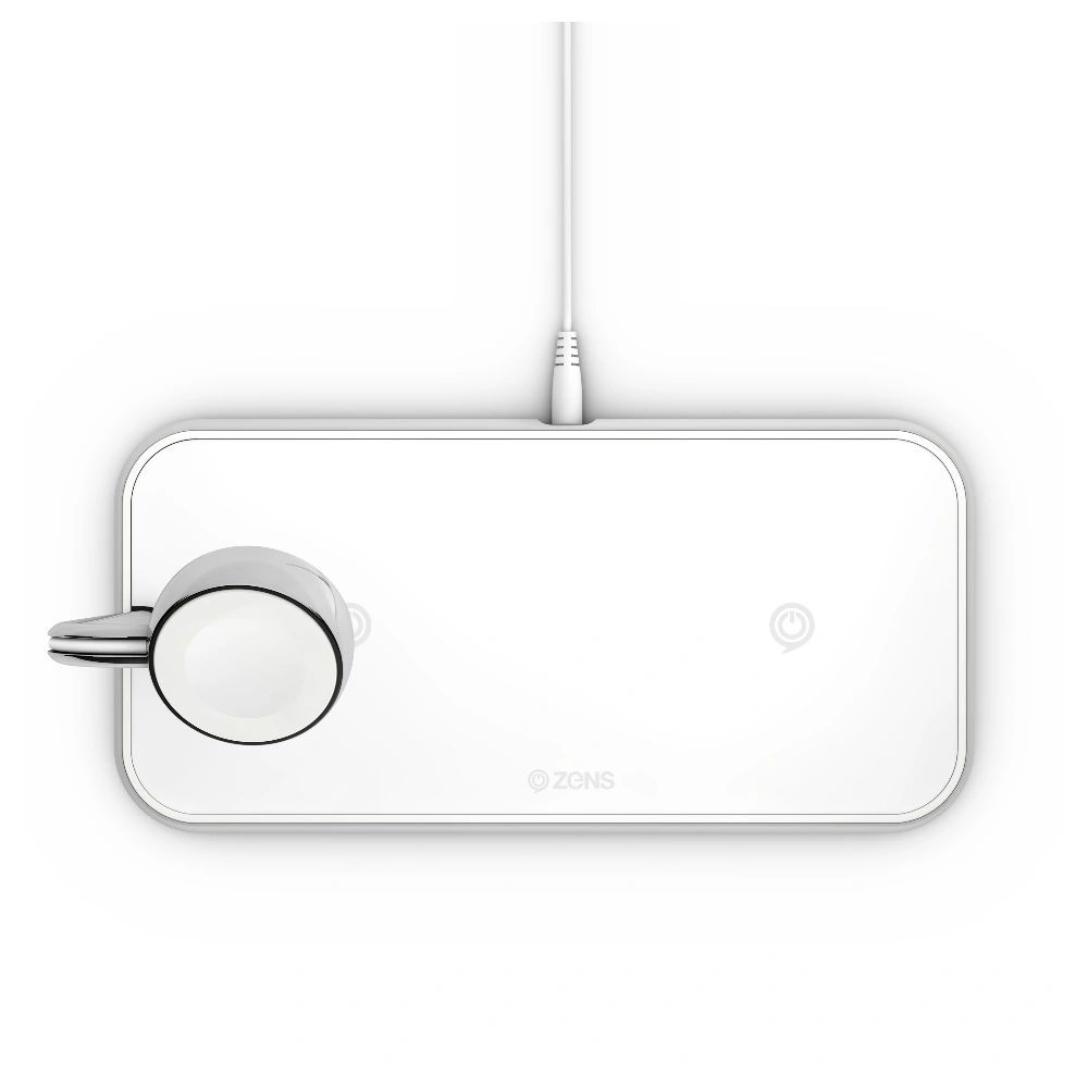 Hurtownia GSM - Încărcător wireless ZENS Dual+Watch pentru două dispozitive și Apple Watch (alb) - ZENS8 - {ean13} - Hurt