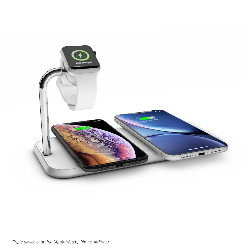 Hurtownia GSM - ZENS Dual+Watch vezeték nélküli töltő két eszközhöz és Apple Watch (fehér) - ZENS8 - {ean13} - Hurt