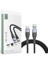 Tech-Protect Magnetic 3in1 USB-C/USB-C-Lightning-microUSB Cable PD 60W/3A 1m Grey