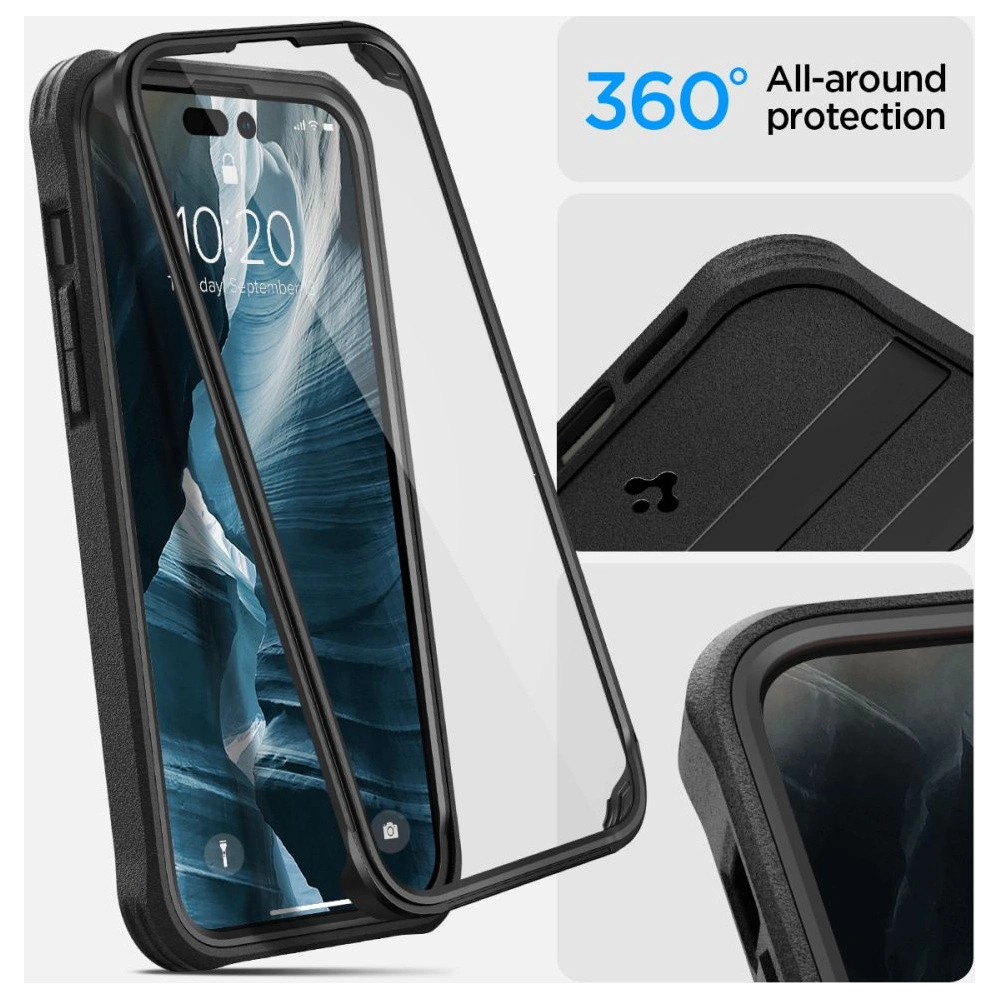 Hurtownia GSM - Case Spigen Geo Armor 360 Mag MagSafe Apple iPhone 14 Pro Max Schwarz - SPN2569 - {ean13} - Hurt