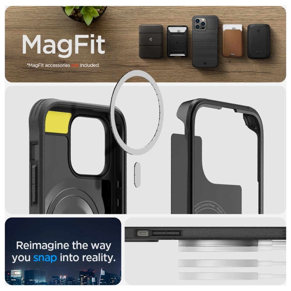 Hurtownia GSM - Case Spigen Geo Armor 360 Mag MagSafe Apple iPhone 14 Pro Max Schwarz - SPN2569 - {ean13} - Hurt