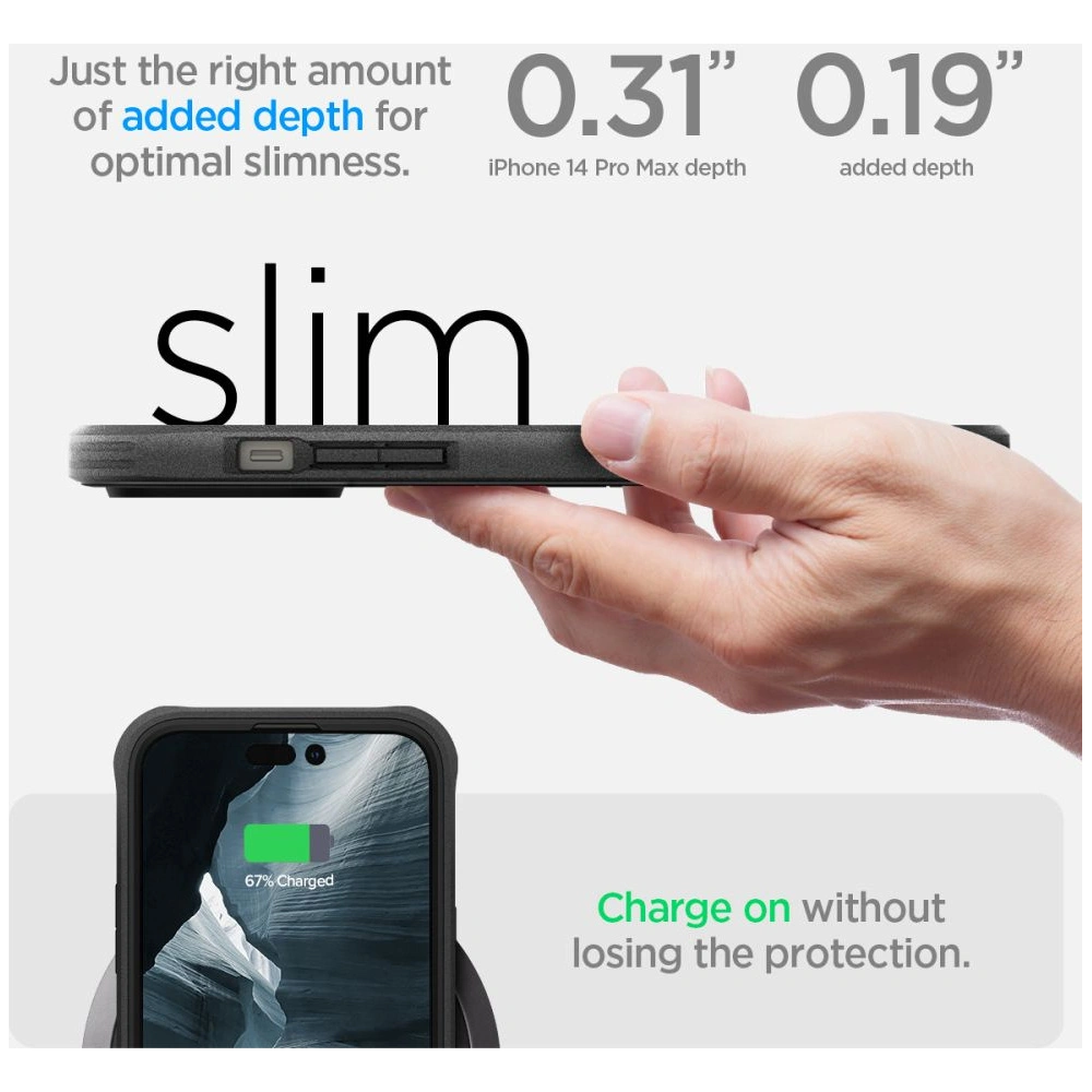 Hurtownia GSM - Case Spigen Geo Armor 360 Mag MagSafe Apple iPhone 14 Pro Max Schwarz - SPN2569 - {ean13} - Hurt