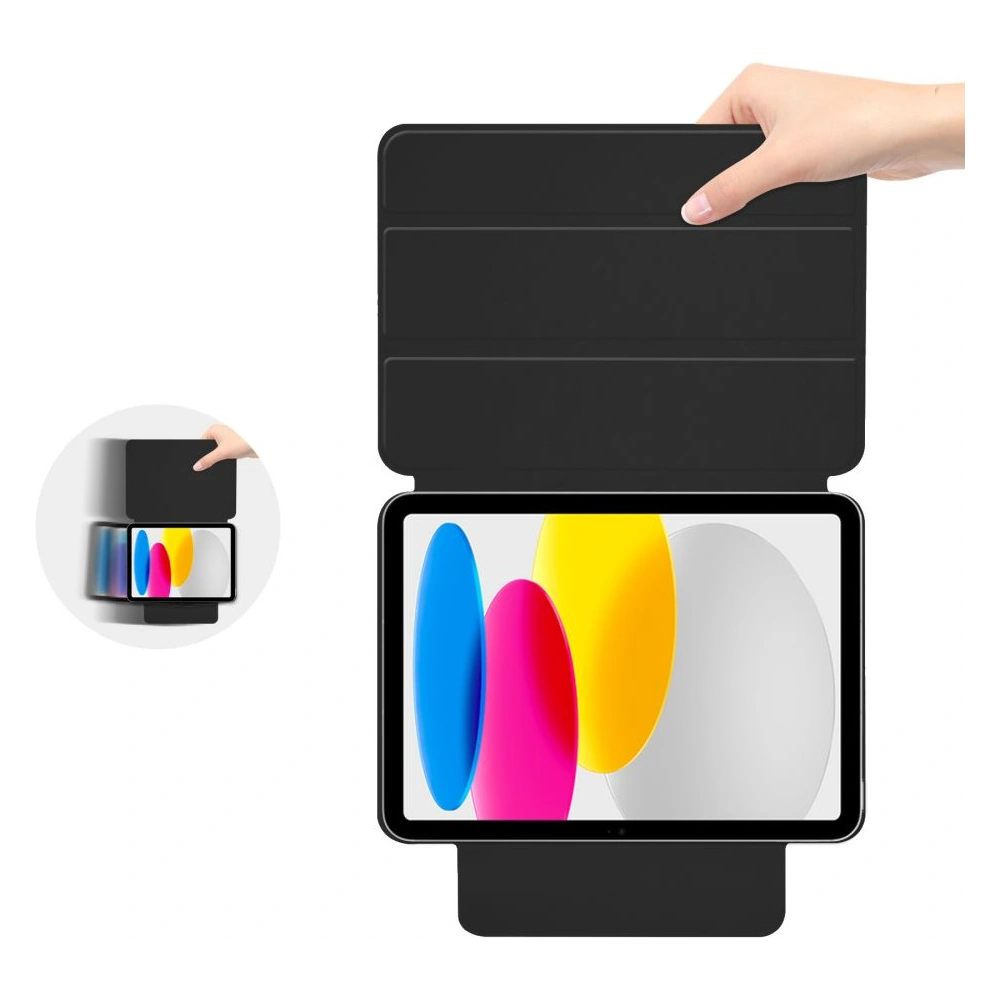Hurtownia GSM - Etui Tech-Protect Smartcase Magnetic Apple iPad 10.9 2022 (10. generáció) Fekete - THP1512 - {ean13} - Hurt