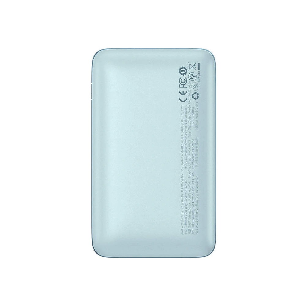Hurtownia GSM - Powerbank Baseus Bipow Pro 20000mAh, 2xUSB, USB-C, 22.5W (modrý) - BSU3674 - {ean13} - Hurt