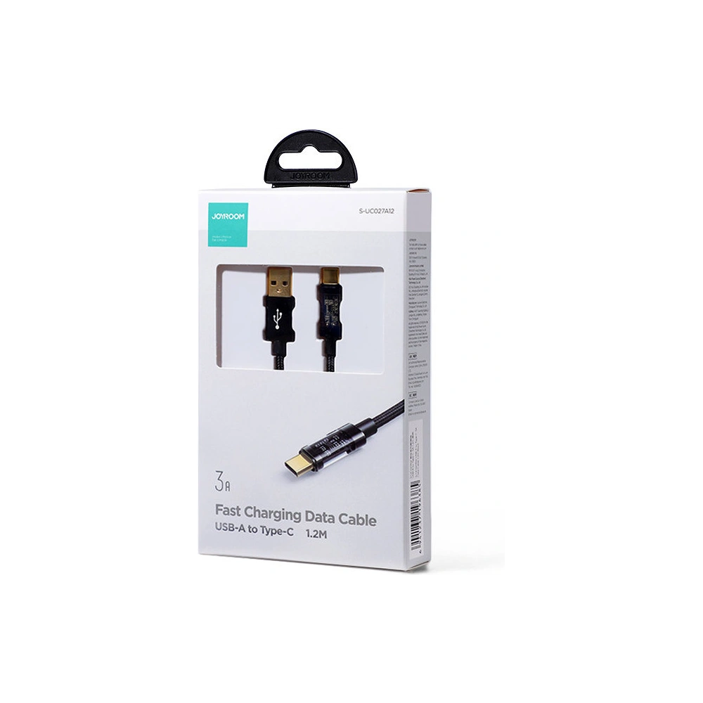 Hurtownia GSM - Kábel Joyroom USB/USB-C 3A 1,2m fekete (S-UC027A12) - JYR458 - {ean13} - Hurt