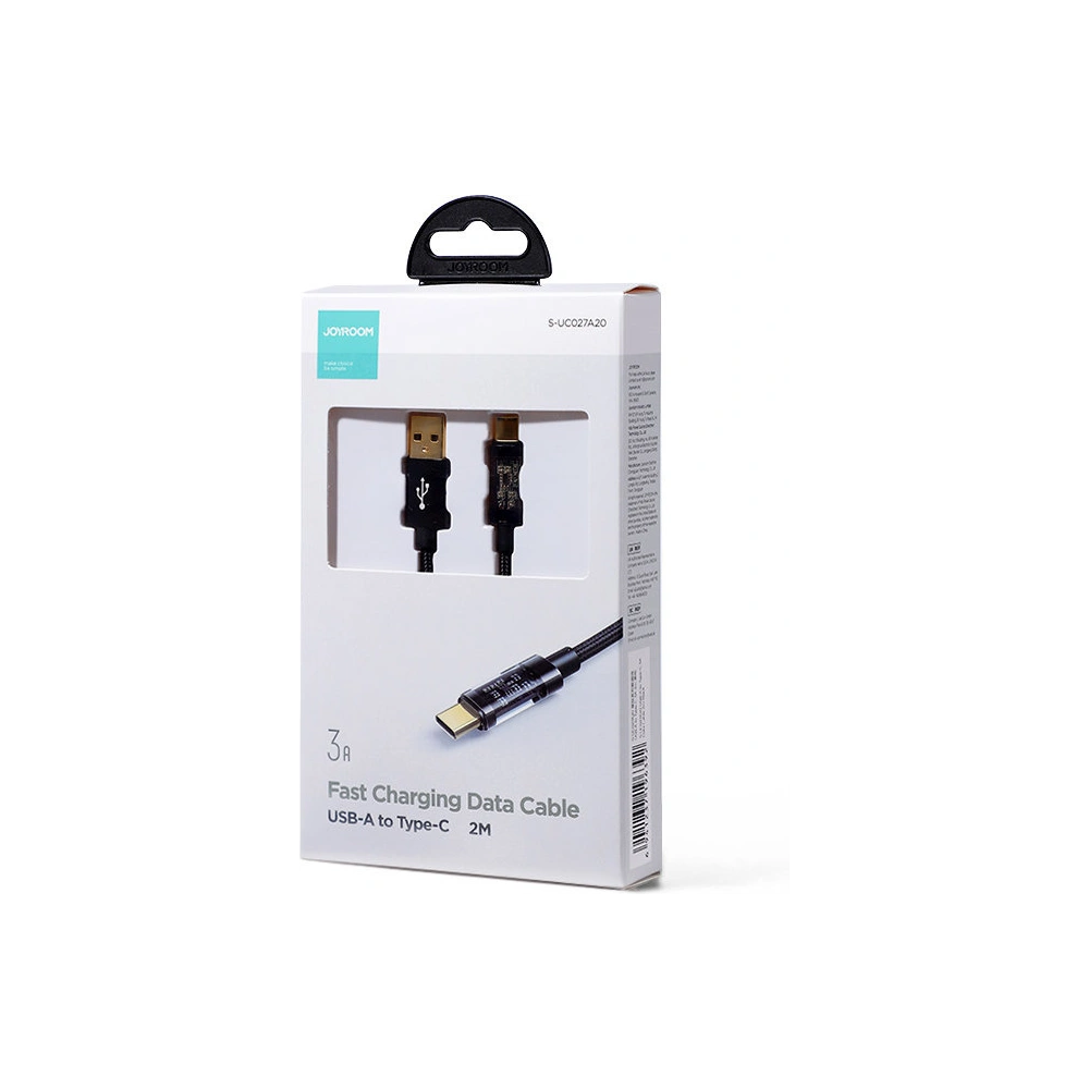 Hurtownia GSM - Kabel Joyroom USB/USB-C 3A 2m černý (S-UC027A20) - JYR459 - {ean13} - Hurt