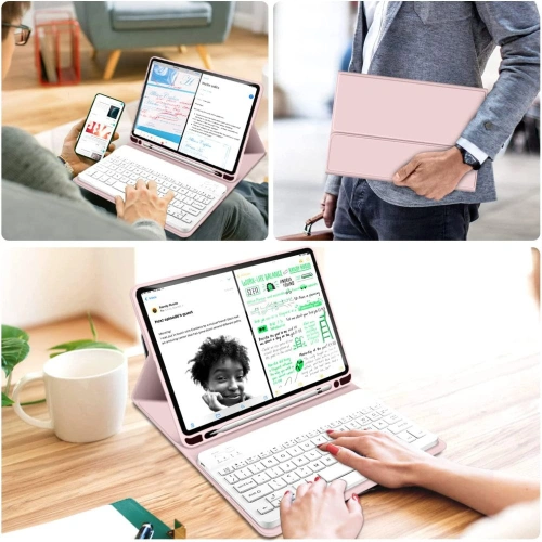 Etui z klawiaturą Tech-Protect SC Pen Apple iPad Pro 11 2020/2021/2022 (2., 3. i 4. generacji) Pink