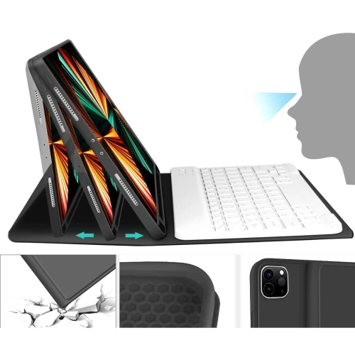 Etui z klawiaturą Tech-Protect SC Pen Apple iPad Pro 11 2020/2021/2022 (2., 3. i 4. generacji) Black