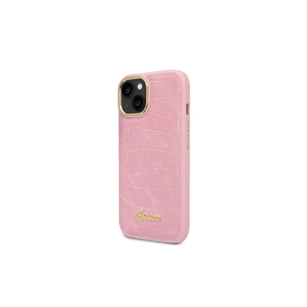 Hurtownia GSM - Etui Guess GUHCP14MHGCRHP Apple iPhone 14 Plus / 15 Plus růžový/pink hardcase Croco Collection - GUE2258 - {ean13} - Hurt