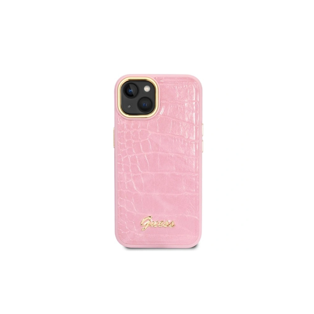 Hurtownia GSM - Etui Guess GUHCP14MHGCRHP Apple iPhone 14 Plus / 15 Plus růžový/pink hardcase Croco Collection - GUE2258 - {ean13} - Hurt