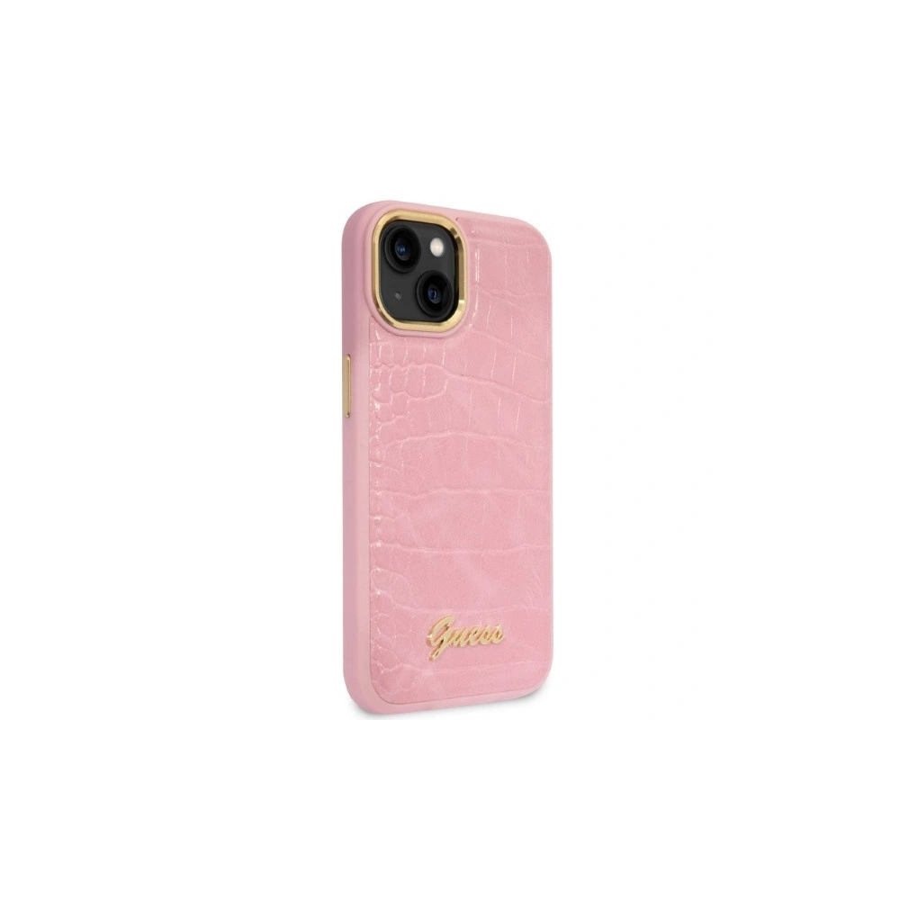 Hurtownia GSM - Etui Guess GUHCP14MHGCRHP Apple iPhone 14 Plus / 15 Plus růžový/pink hardcase Croco Collection - GUE2258 - {ean13} - Hurt